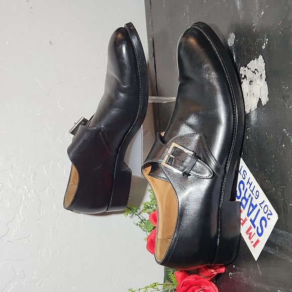 FRANCESCHETTI Leather Monk Strap Dress Shoe NO Written Size - Picture 1 of 15